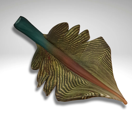 GBG-046 Leaf, Arbor Sculpture Sage, Topaz $1070 at Hunter Wolff Gallery